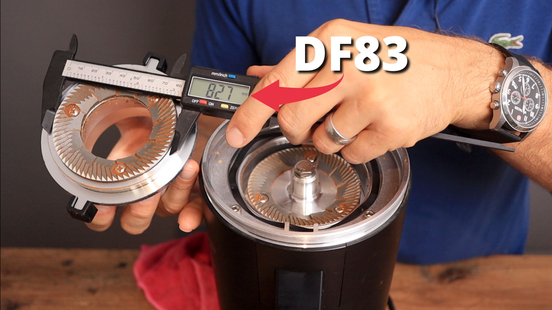 83mm burrs of the Turin DF83