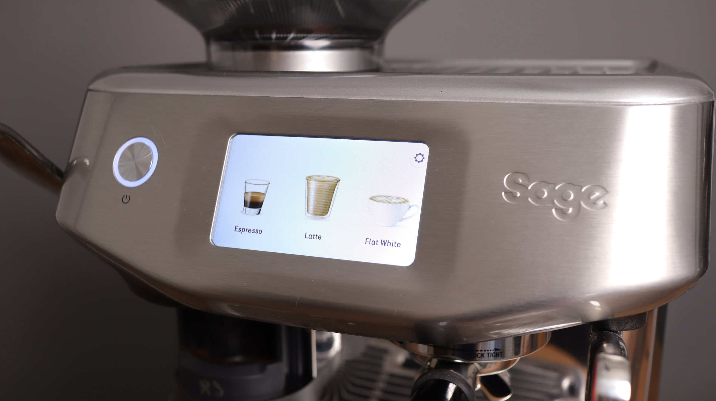 Screen on Breville Barista Touch Impress