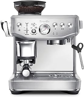 Front view of Breville Barista Express Impress espresso machine
