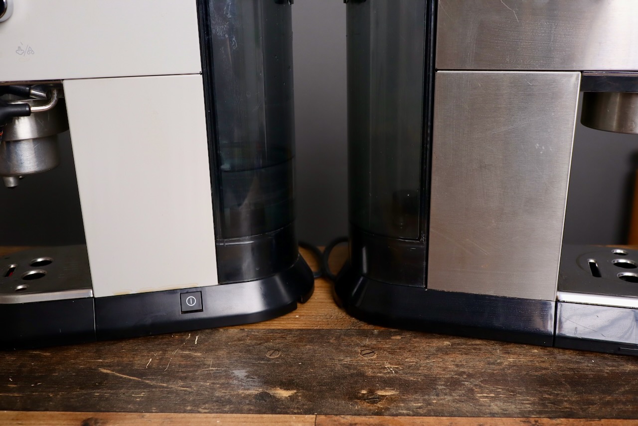 Delonghi Dedica painted steel vs stainless steel