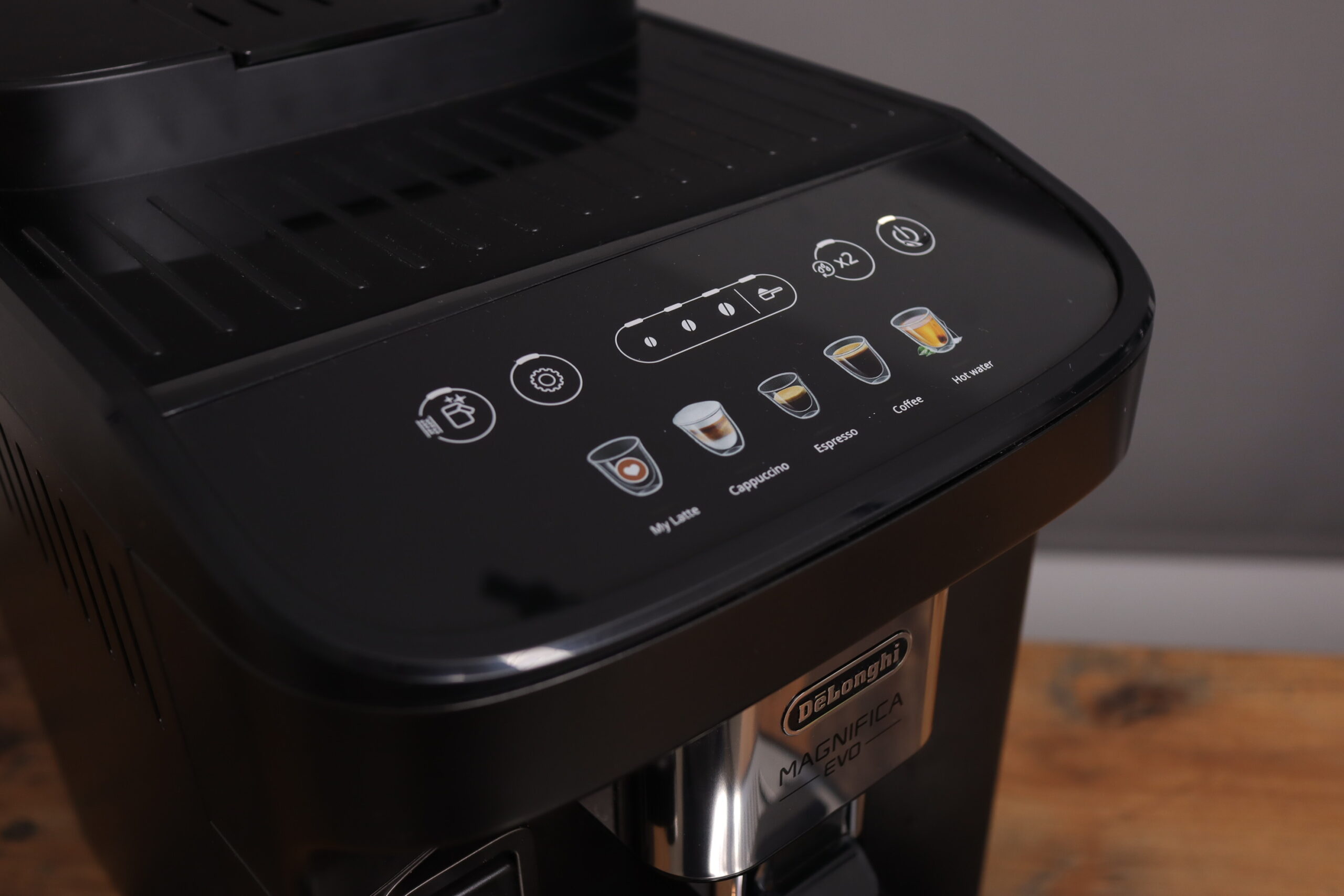 HMI user display on the Delonghi Magnifica Evo
