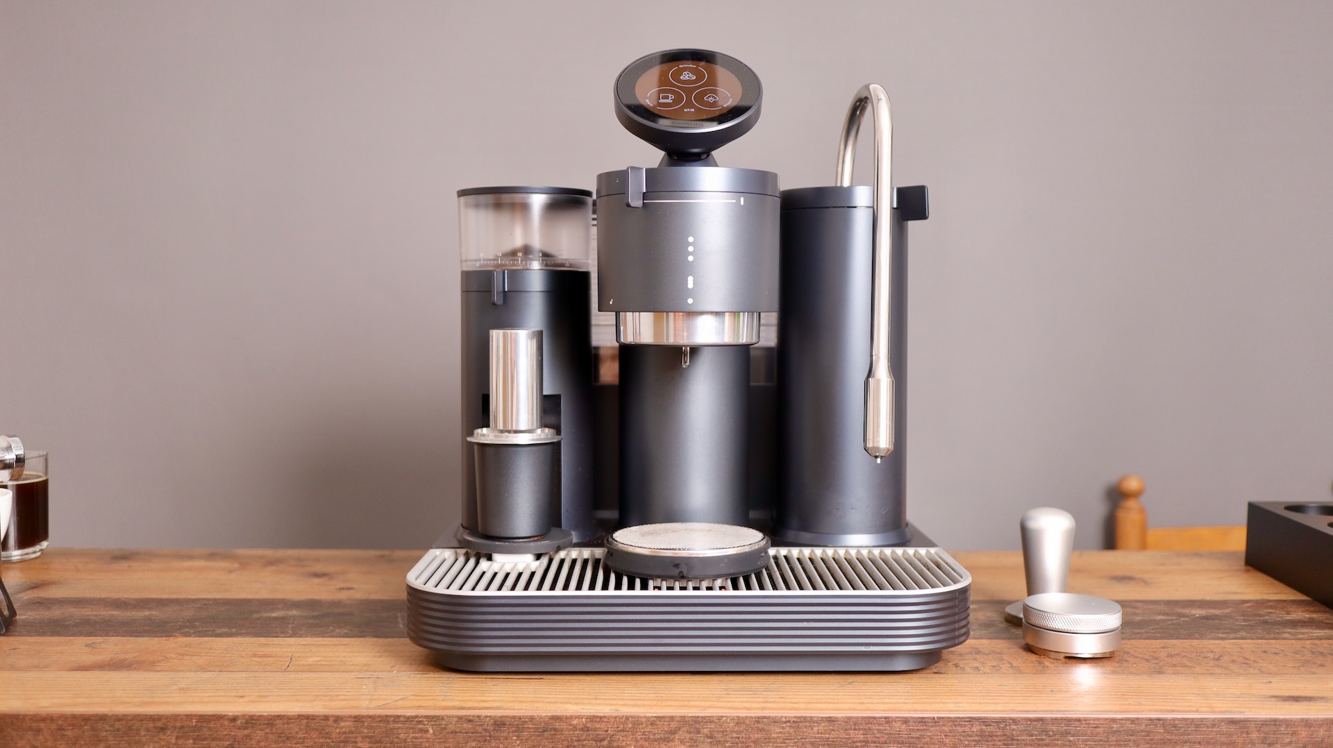 Meraki espresso machine: Grinder, Brewing, Steaming