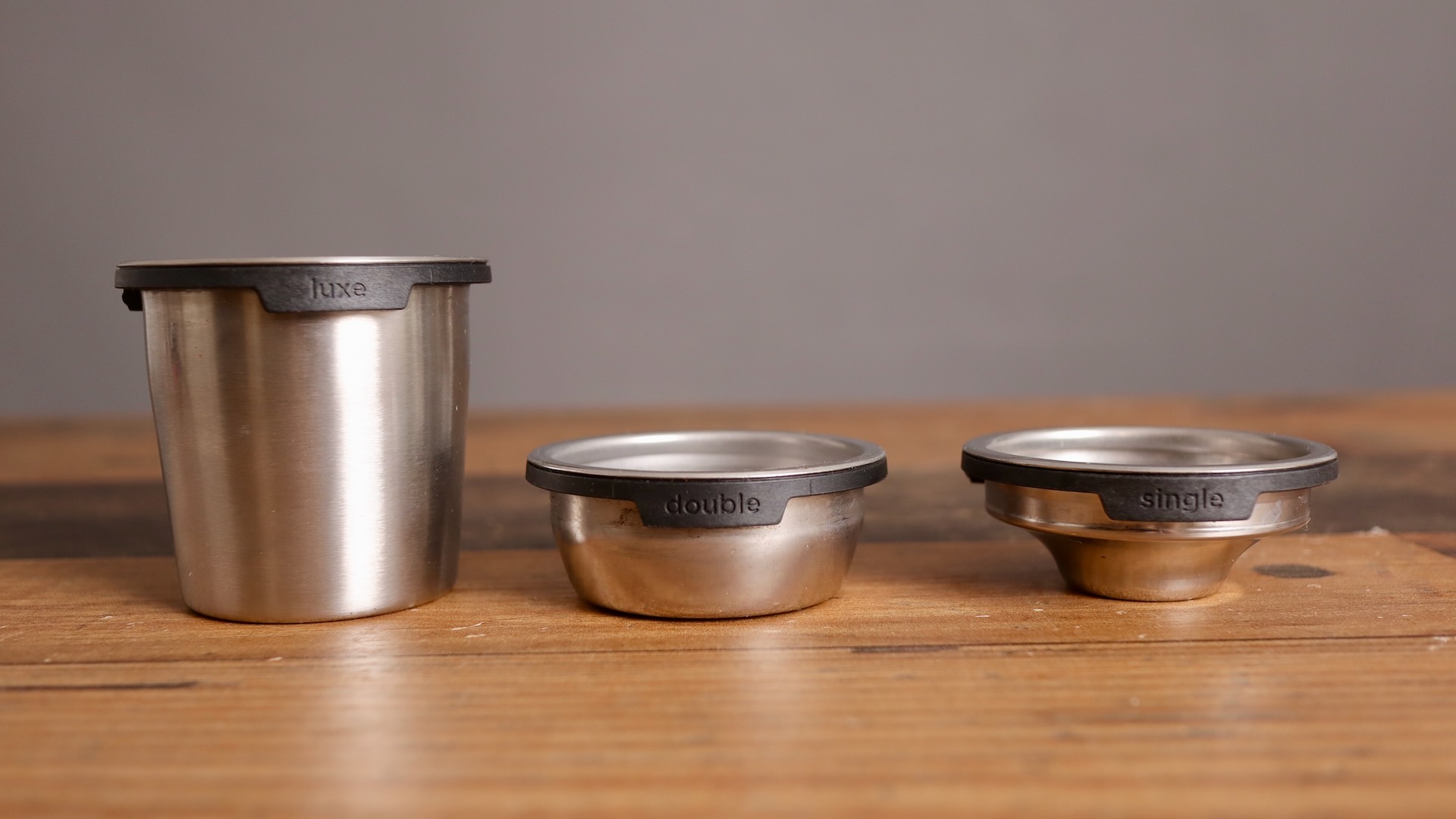 Luxe, Double and single baskets of the Ninja Luxe Cafe Pro ES701